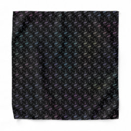Elegant Modern Färgglad Hjärtan och Nycklar Mönste Bandana