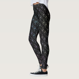 Elegant Modern Färgglad Hjärtan och Nycklar Mönste Leggings