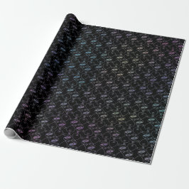 Elegant Modern Färgglad Hjärtan och Nycklar Mönste Presentpapper