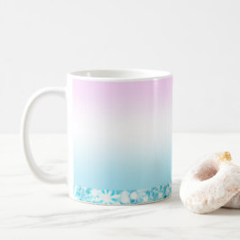 Elegant Modern färggradient glitter Rainbow Kaffemugg