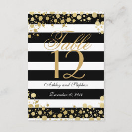 Elegant Modern Faux Guldstänk och Ränder Inbjudningar