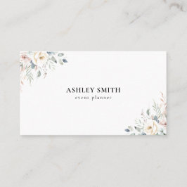 Elegant Modern Floral Visitkort