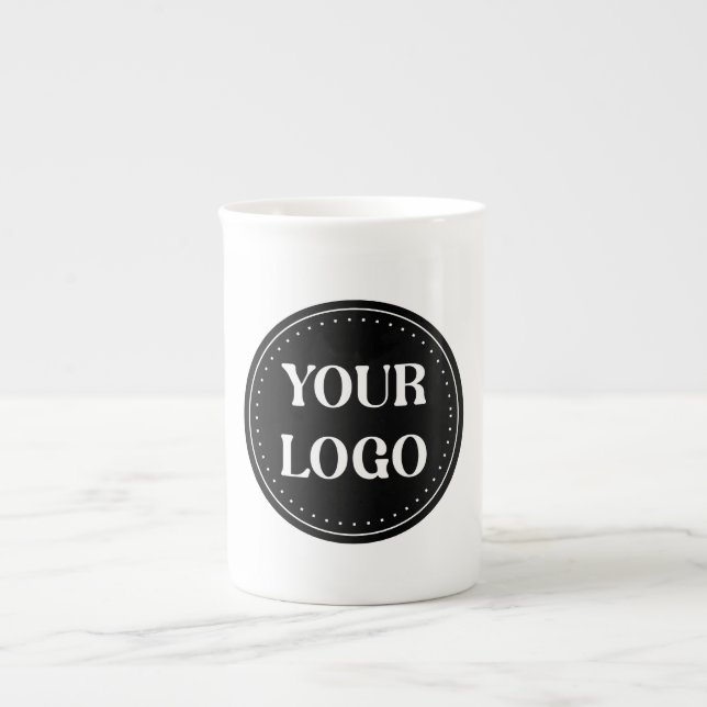 elegant, modern, förfinad och redigerbar. benporslin mugg (Framsidan)