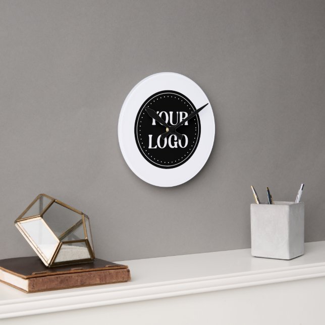 elegant, modern, förfinad och redigerbar. rund klocka (Kontor)