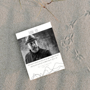 Elegant Modern funktionellt tackkort Tack Kort