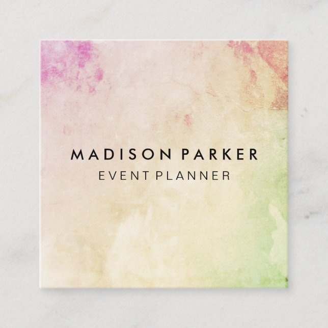 Elegant Modern Fyrkantigt Visitkort (Framsida)