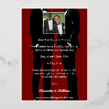 Elegant Modern Gay Manar Bröllop Guld