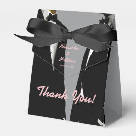 Elegant Modern Gay Manar Bröllop Presentaskar