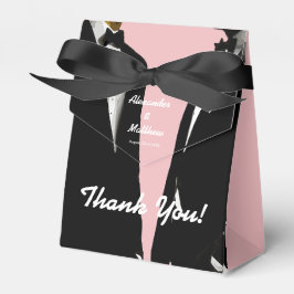 Elegant Modern Gay Manar Bröllop Presentaskar