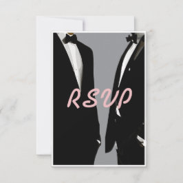 Elegant Modern Gay Manar Bröllop QR-kod OSA Kort