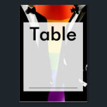 Elegant Modern Gay Men Wedding Rainbow Bordsnummer<br><div class="desc">The Gay Men Wedding Elegant Modern collection offers a complete suite of coordinating stationery and accessories designed for two grooms. Two grooms in classic black tuxedos against a vibrant rainbow Pride flag, with bold brush script typography that brings a retro-nostalgic edge to a modern celebration. Every piece is fully customizable...</div>