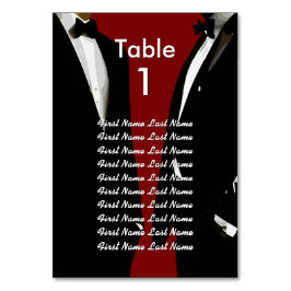 Elegant Modern Gay Men Wedding Rainbow Guest List Bordsnummer