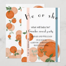 Elegant modern gender visar inbjudan