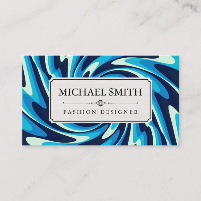 Elegant Modern Geometric Mönster #39 Visitkort (Framsida)