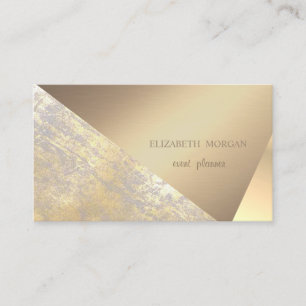 Elegant Modern Geometrisk, Abstrakt Falsk Guld Ran Visitkort