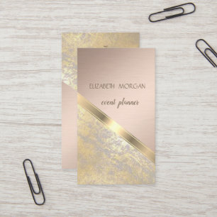 Elegant modern geometrisk,abstrakt falskt guld visitkort