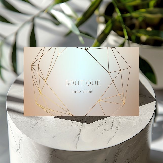 Elegant Modern  Geometrisk,Blank Visitkort (Skapare uppladdad)