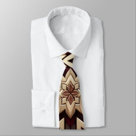 Elegant Modern Geometrisk Stjärnmönstrad Slips
