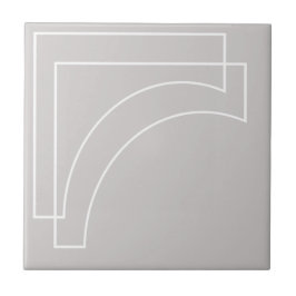 Elegant modern geometrisk vit och grå kakelplatta