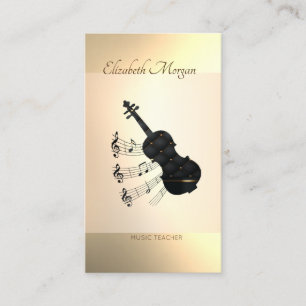 Elegant Modern, Gitarr, Musiklärare Visitkort