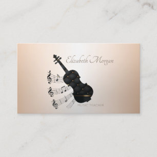Elegant Modern, Gitarr, Musiklärare Visitkort