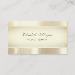 Elegant Modern Glamorös, Falskt Guld, Bokeh Visitkort