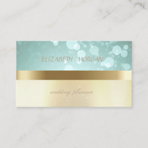 Elegant Modern Glamorös, Falskt Guld, Bokeh Visitkort