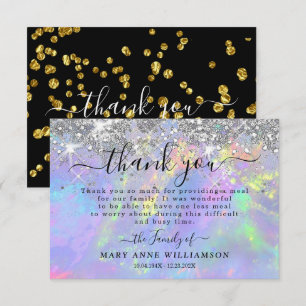 Elegant Modern Glitter Funeral Food - tackkort Tack Kort
