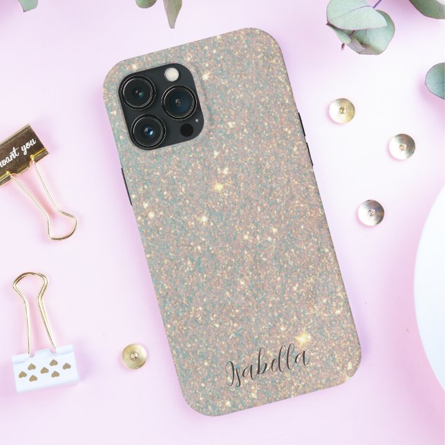 Elegant Modern Glitter Holografiskt Anpassat Namn (Skapare uppladdad)