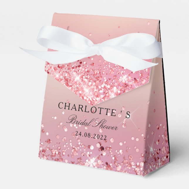 Elegant Modern Glitter Möhippa Geschenkscha Presentaskar (Framsidan Sidan)