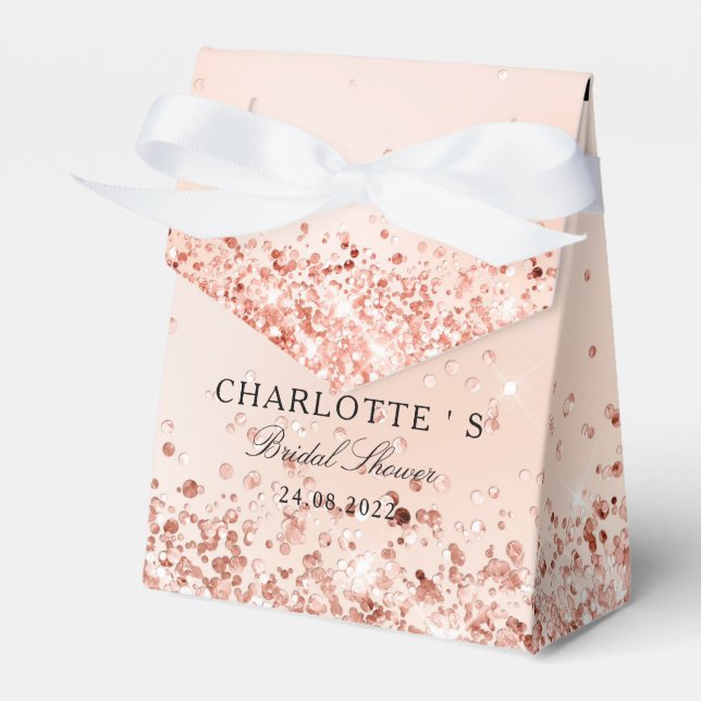 Elegant Modern Glitter Möhippa Geschenkscha Presentaskar (Framsidan Sidan)