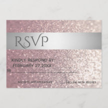 Elegant modern glitter silver rand RSPV