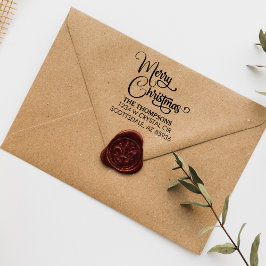 Elegant Modern God jul Anpassningsbar Family Självfärgande Stämpel