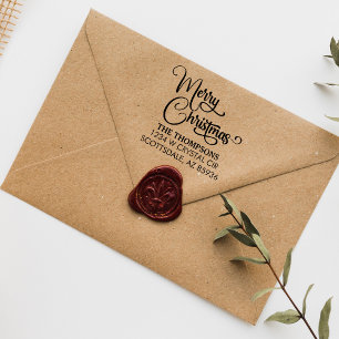 Elegant Modern God jul Anpassningsbar Family Självfärgande Stämpel