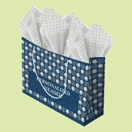 Elegant Modern Golf Boll & Tee Royal Blue