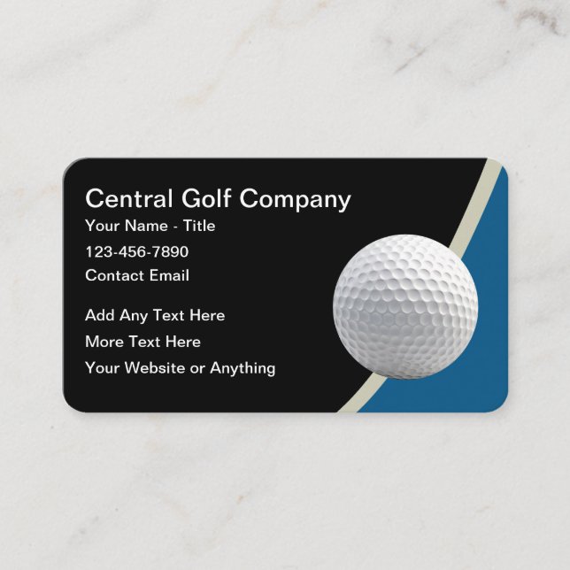 Elegant Modern Golf Verksamhet  Visitkort (Framsida)