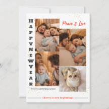 Elegant Modern Gott nytt år 4 - multifoto