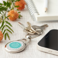 Elegant modern grå sparre- och MintMonogram