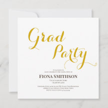 Elegant Modern Grad Party Square