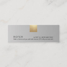 Elegant Modern Grått Gradient Guld accentreferens