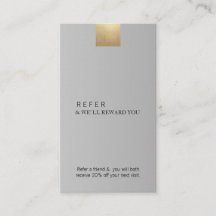 Elegant Modern Grått Gradient Guld Reflekterande L