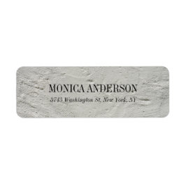 Elegant Modern Grått Wall Returadress Etikett