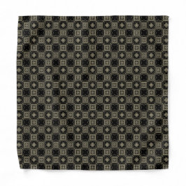 Elegant Modern Guld Art Deco Fyrkantiga Plattor Mö Bandana