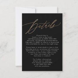 Elegant Modern Guld Calligraphy Bröllop-hölje OSA Kort