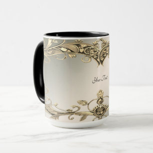 Elegant modern guld dekorativ mugg