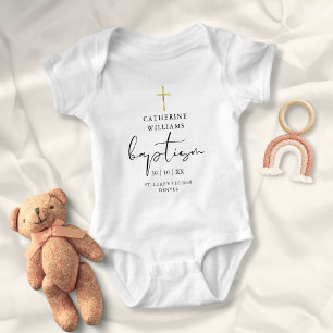 Elegant Modern Guld Dopkors T Shirt