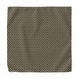 Elegant Modern Guld Fyrkanter Diamanter Rutor Möns Bandana