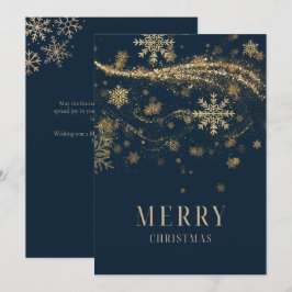 Elegant Modern Guld Glitter Chic Jul Julkort