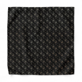Elegant Modern Guld Hjärtan och Nycklar Mönster | Bandana