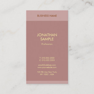 Elegant modern guld- lodrät för textnamnmall visitkort